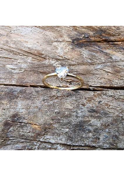 Altın Yüzük - 0,60 Ct Pırlanta(Signty)Kalp Tektaş Evlilik Teklifi 14 Ayar Altın Yüzük-Pırlanta Kalp Tektaş Yüzük indirimleri