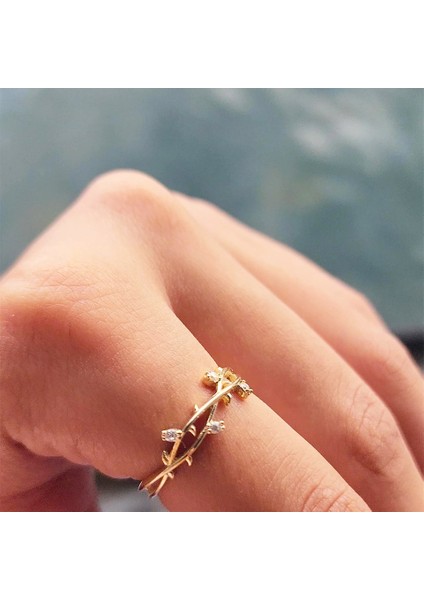 Altın Yüzük - Taşlı Sarmaşık Altınyüzük modelleri