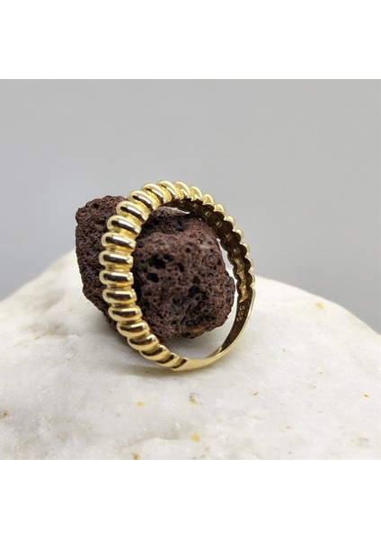 Gümüş Yüzük - Kruvasan Taşsız Gümüş Alyans - Taşsız Tasarım Modern 925 Ayar Gümüş Evlilik Alyansı fırsatları