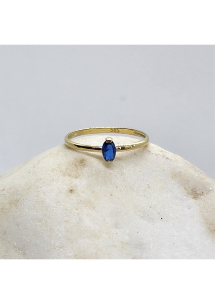 Gümüş Yüzük - 0.40 CT Safir Tektaş Gümüş Yüzük-Safir Tektaş Kadın Gümüş Yüzük-Safir Gümüş Yüzük fiyatları