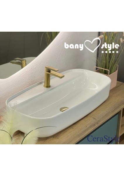 Cerastyle Aqua 80 cm Tezgah Üstü Çanak Lavabo modelleri