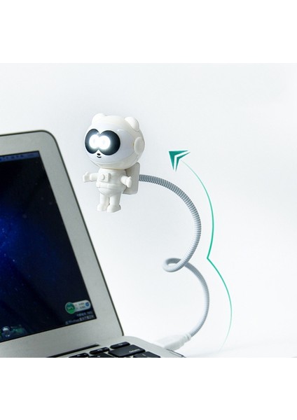 Keyfim Shop Panda Astronot USB LED Gece Lambası