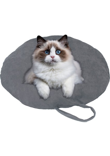 Kedi Yatağı Evcil Hayvan Kedi Minderi 65 cm Evcil Hayvan Simit Yuvarlak Yumuşak Yatak Minder