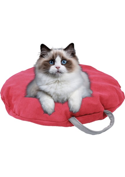 Kedi Yatağı Evcil Hayvan Kedi Minderi 65 cm Evcil Hayvan Simit Yuvarlak Yumuşak Yatak Minder