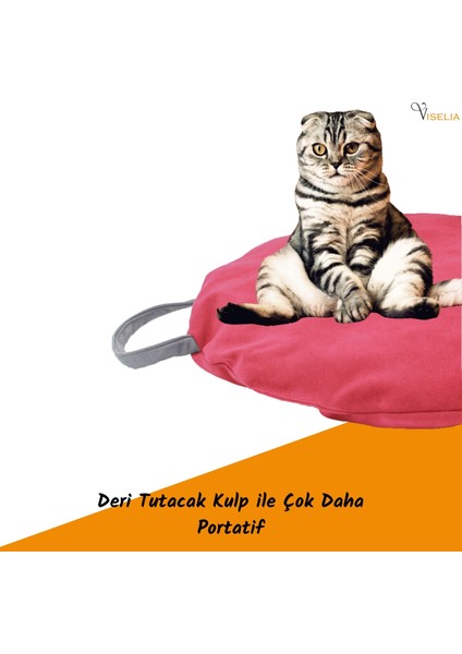 Kedi Yatağı Evcil Hayvan Kedi Minderi 65 cm Evcil Hayvan Simit Yuvarlak Yumuşak Yatak Minder modelleri