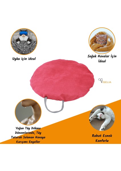 Kedi Yatağı Evcil Hayvan Kedi Minderi 65 cm Evcil Hayvan Simit Yuvarlak Yumuşak Yatak Minder fırsatları