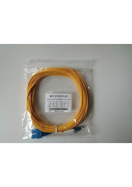 SFPTÜRKİYE | Sm Lc-Sc Dx Patch Kablo - Tekli Paket