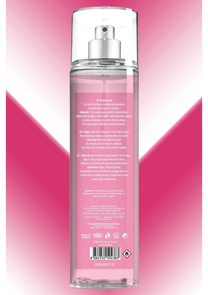 Body Mist Vücut Spreyi - Nemlendirici Parfüm 250 ml. Sugar Lady