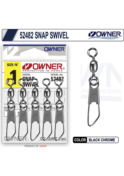 52482 Snap Swivel Klipsli Fırdöndü