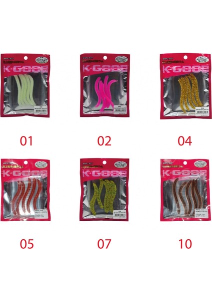 3506 Spin Forte 7.5cm Aromalı Lrf Silikon Suni Yem 5'li Set