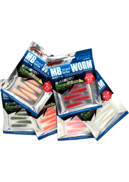 3518 Mad Bite Earth Worm 4 cm Aromalı Lrf Silikon Yem 8'li Set fiyatları