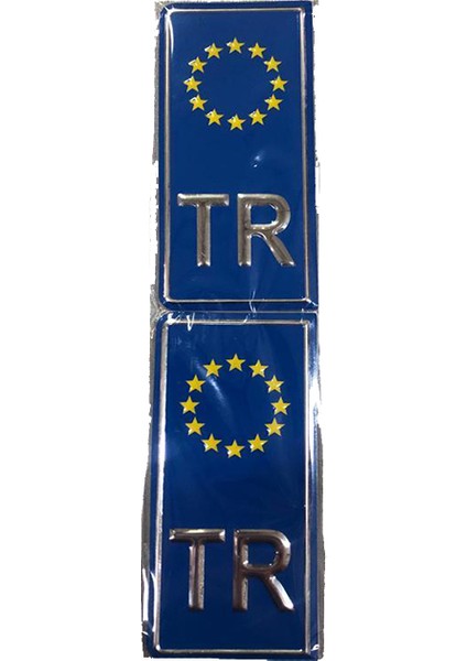 Plaka Sticker Avrupa Birliği Plaka Sticker 2ADET