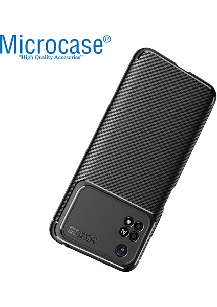 Xiaomi Poco M4 Pro 4g Maxy Serisi Carbon Fiber Silikon Tpu Kılıf - Siyah