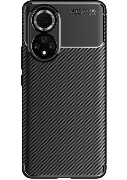 Honor 50 Maxy Serisi Carbon Fiber Silikon Tpu Kılıf - Siyah