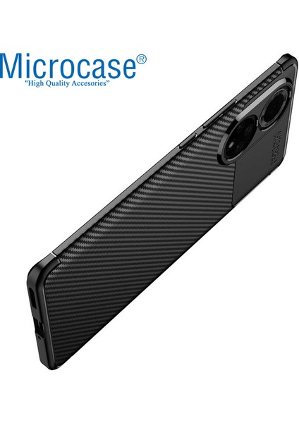 Honor 50 Maxy Serisi Carbon Fiber Silikon Tpu Kılıf - Siyah