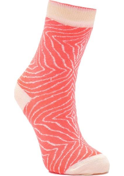 Sushi Nigiri Somon, Karides - Maki Oshinko, Tuna Desenli Renkli Çorap 4 Çift fiyatları