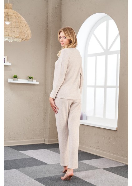 Kadın Uzun Kollu Pijama Takımı 23551
