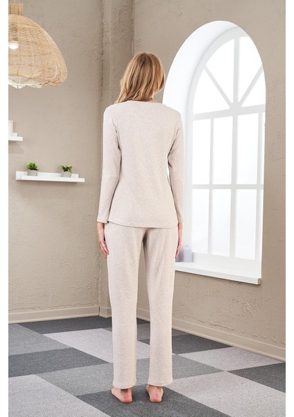 Kadın Uzun Kollu Pijama Takımı 23551