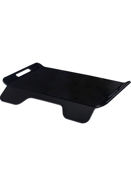 Siyah Akrilik Tepsi, Yemek Masası Yükseltici Stand 33X23 cm 5 mm
