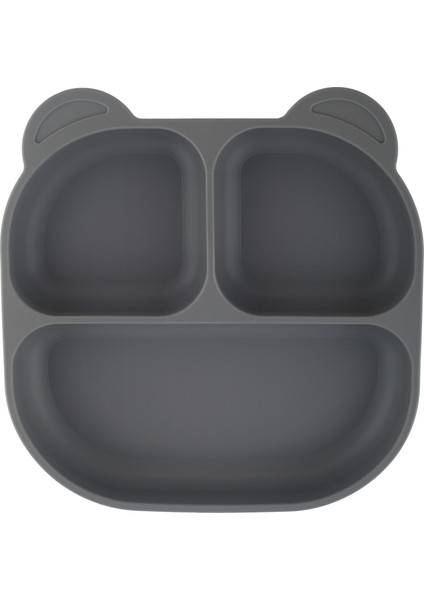 Mamma Vakum Tabanlı Silikon Mama Tabağı Moon Gray