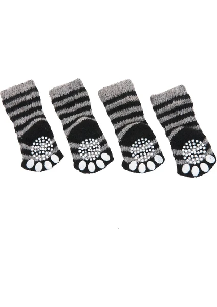 Pet Socks Kedi Köpek Çorabı Large 3.5 x 9 cm  - gri