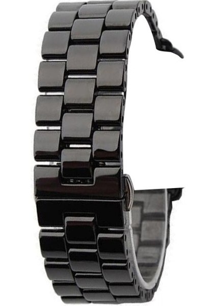 Apple Watch Series 8 45MM Kordon Parlak Seramik Kaplama Metal Zr Siyah