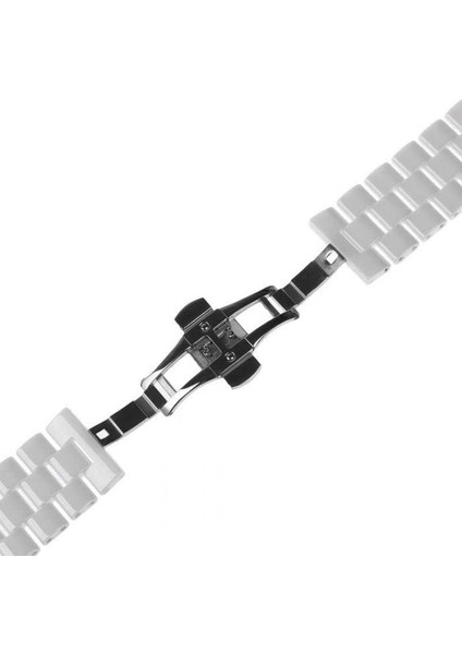Apple Watch Ultra Kordon Parlak Seramik Kaplama Metal Zr Beyaz modelleri