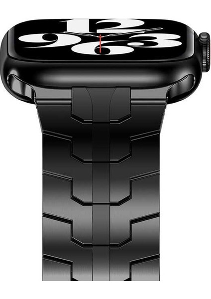 Casestreet Apple Watch Series 6 44MM Kordon Titanium Alaşımlı Metal Krd 63 Siyah fiyatları