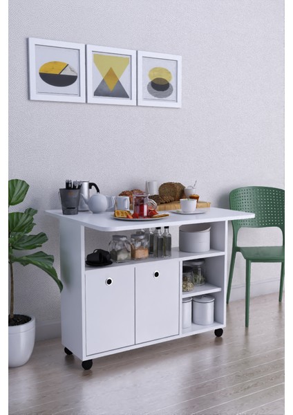 Taşınabilir Çok Amaçlı 2 Kapaklı Katlı Mutfak Ve Salon Masası Mdf fiyatları