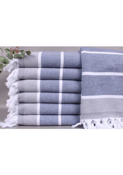Lacivert Banyo Havlusu Plaj Havlusu 90 x 170 cm Pamuk Havlu Şezlong Peştamal Havlusu Spa Havlu
