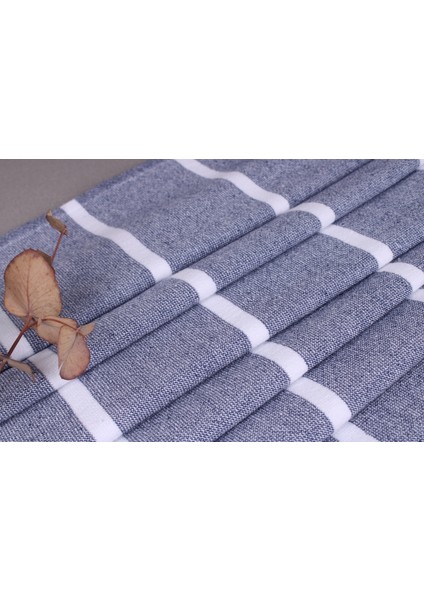 Lacivert Banyo Havlusu Plaj Havlusu 90 x 170 cm Pamuk Havlu Şezlong Peştamal Havlusu Spa Havlu