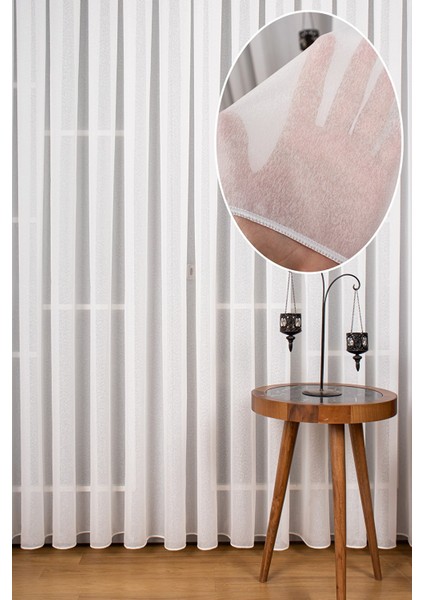 Pileli Tül Perde Yeni Kar Efektli Desen Beyaz Tül fırsatları