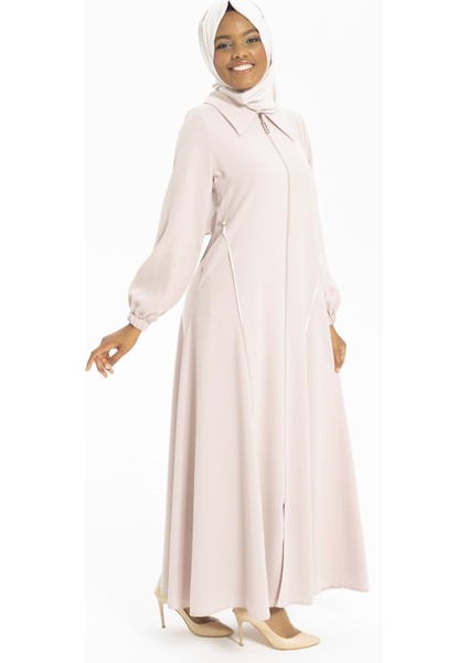 Gömlek Yakalı Bej Ferace 3491