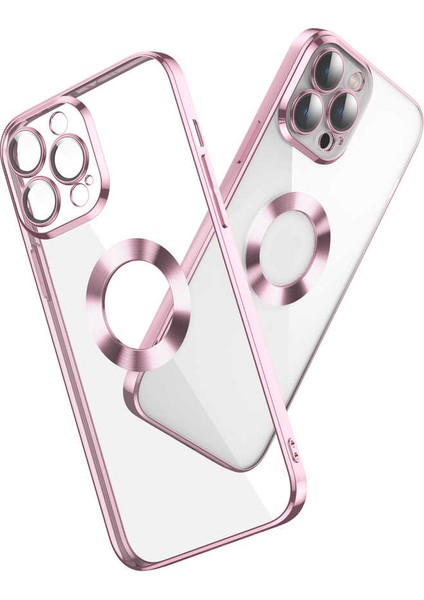 Apple iPhone 13 Pro Kılıf Kamera Korumalı Logo Gösteren Omega Silikon Kapak