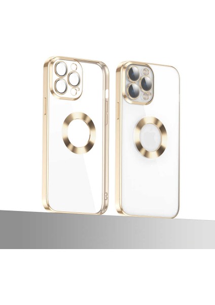 Apple iPhone 12 Pro Kılıf Kamera Korumalı Logo Gösteren Omega Silikon Kapak