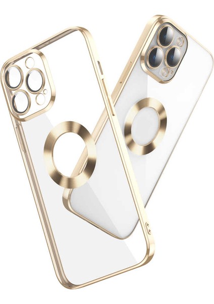 Apple iPhone 12 Pro Kılıf Kamera Korumalı Logo Gösteren Omega Silikon Kapak