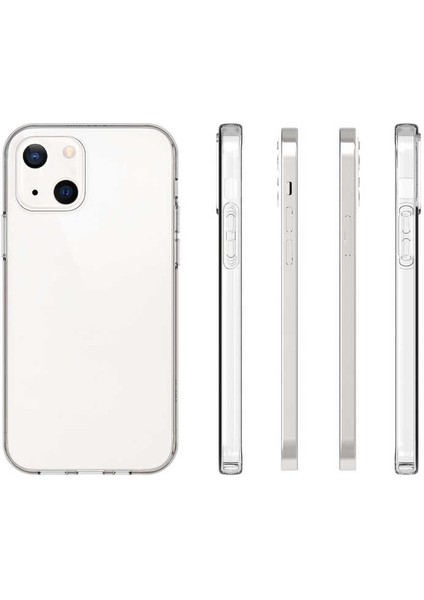 Apple iPhone 14 Kılıf Ultra Ince Süper Şeffaf Silikon Kapak