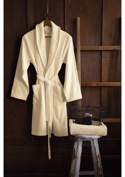 İssimo Home Marsılya Bornoz Woman Ekru 2xl/3xl