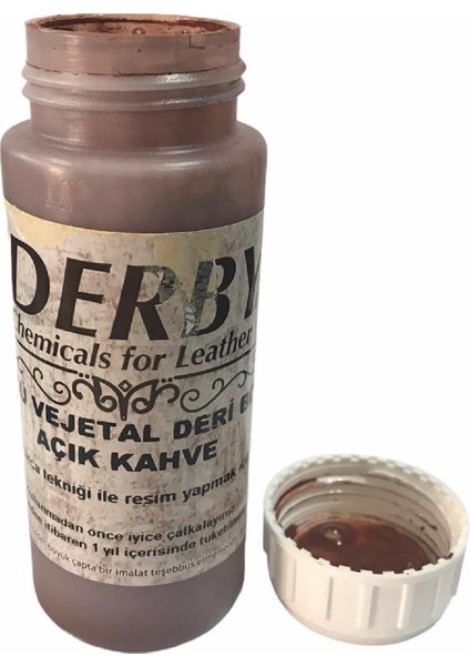 Vejetal Vaketa Deri Için Örtücü Boya 100ML (Leathercraft, Deri Hobi)