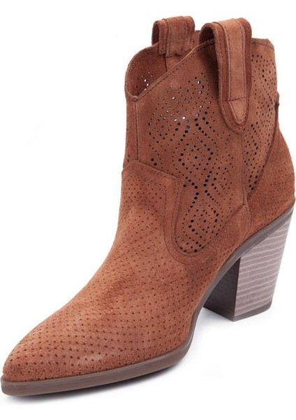 2018506Y Delikli Nubuk Deri Topuklu Yazlık Kadın Bot fırsatları