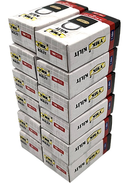 Ymk Kancalı Asma Kilit Kısa Gri 1 Paket ( 12 Adet ) 20 mm