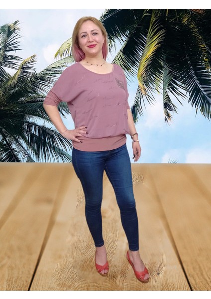 Pembe Renkli İşlemeli Bluz fiyatları