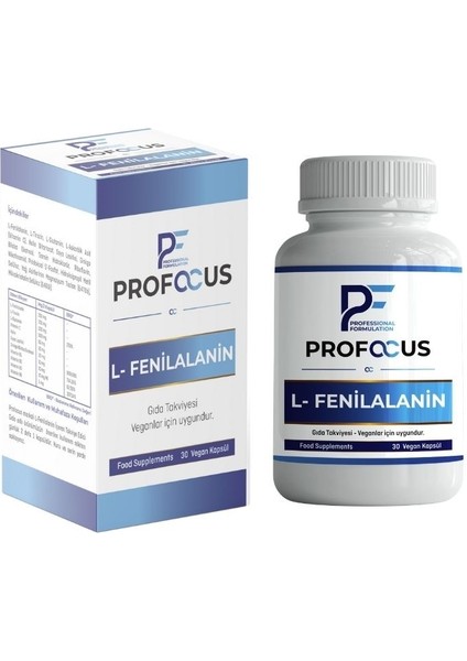 Profocus L-Fenilalanin 30 Vegan Kapsül