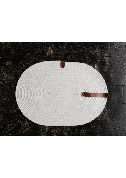 Pamuk İp El Yapımı 4'lü Amerikan Servis Supla 30 x 46 cm