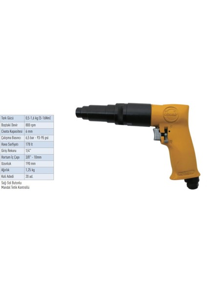 6 mm Kabzalı Tornavida