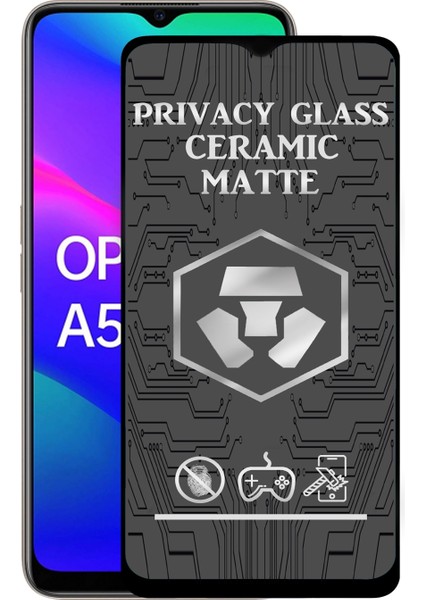 Oppo A5 2020 Tam Kaplayan Mat Seramik Nano Esnek Hayalet Ekran Koruyucu