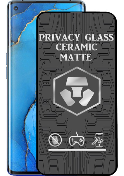 Caseart Oppo Reno 3 Pro Tam Kaplayan Mat Seramik Nano Esnek Hayalet Ekran Koruyucu