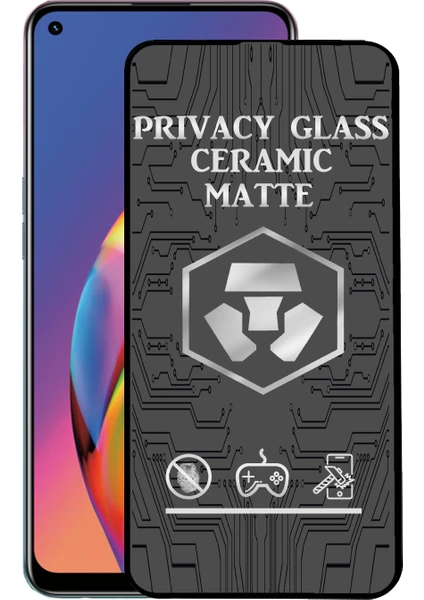 Caseart Oppo Reno 5 Lite Tam Kaplayan Mat Seramik Nano Esnek Hayalet Ekran Koruyucu