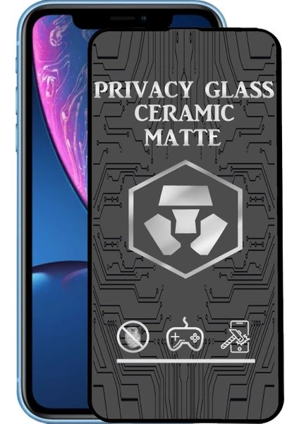 Caseart Apple iPhone Xr Tam Kaplayan Mat Seramik Nano Esnek Hayalet Ekran Koruyucu