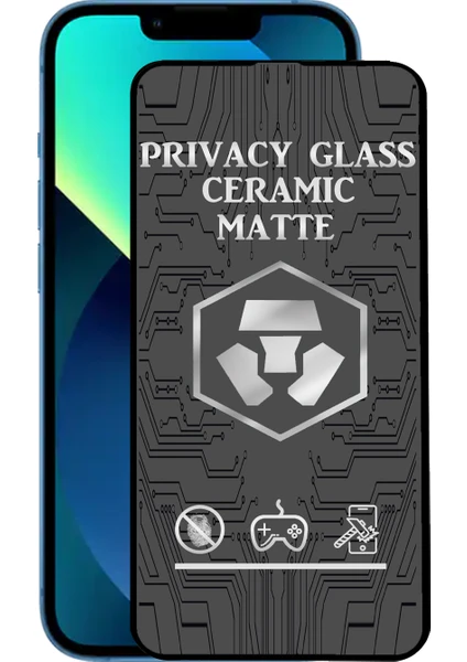 Caseart Apple iPhone 13 Tam Kaplayan Mat Seramik Nano Esnek Hayalet Ekran Koruyucu